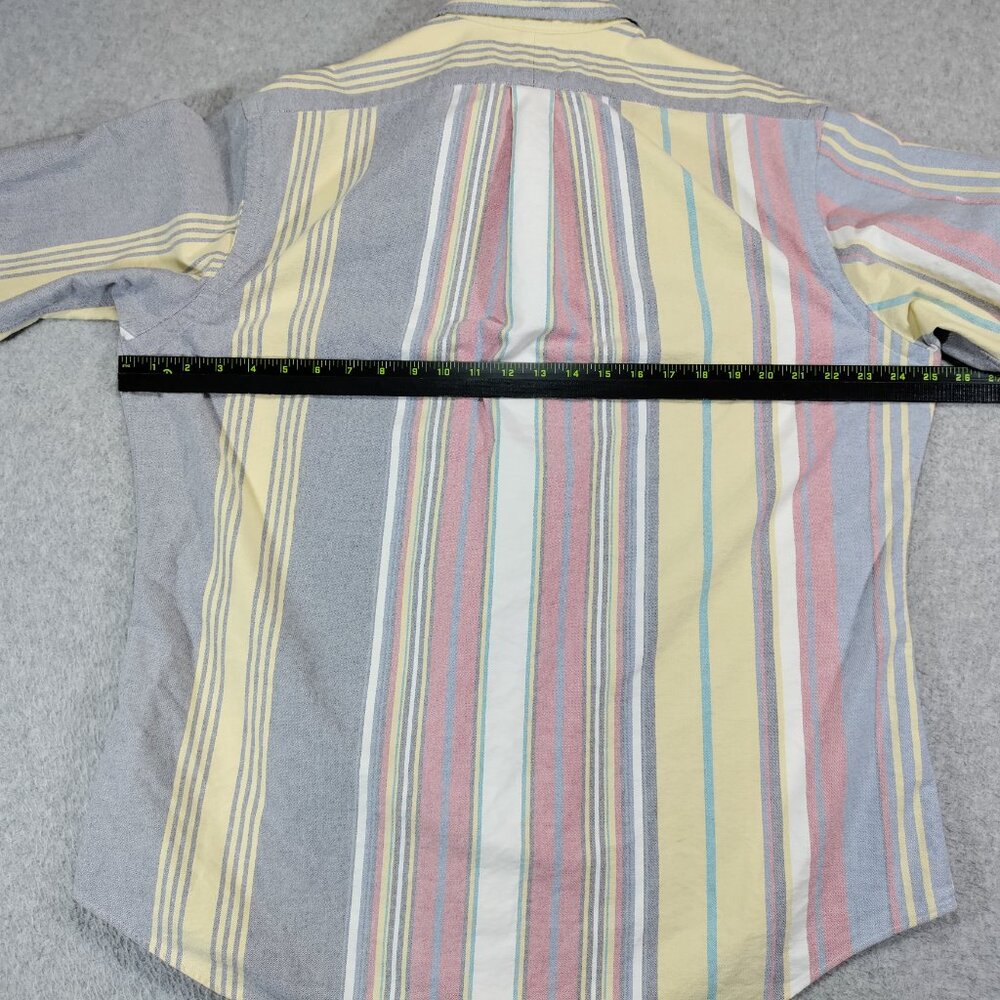 Ralph Lauren Shirt Mens XL Multi-color Striped Oxford Flesh Pony Logo - Picture 9 of 10